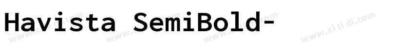 Havista SemiBold字体转换